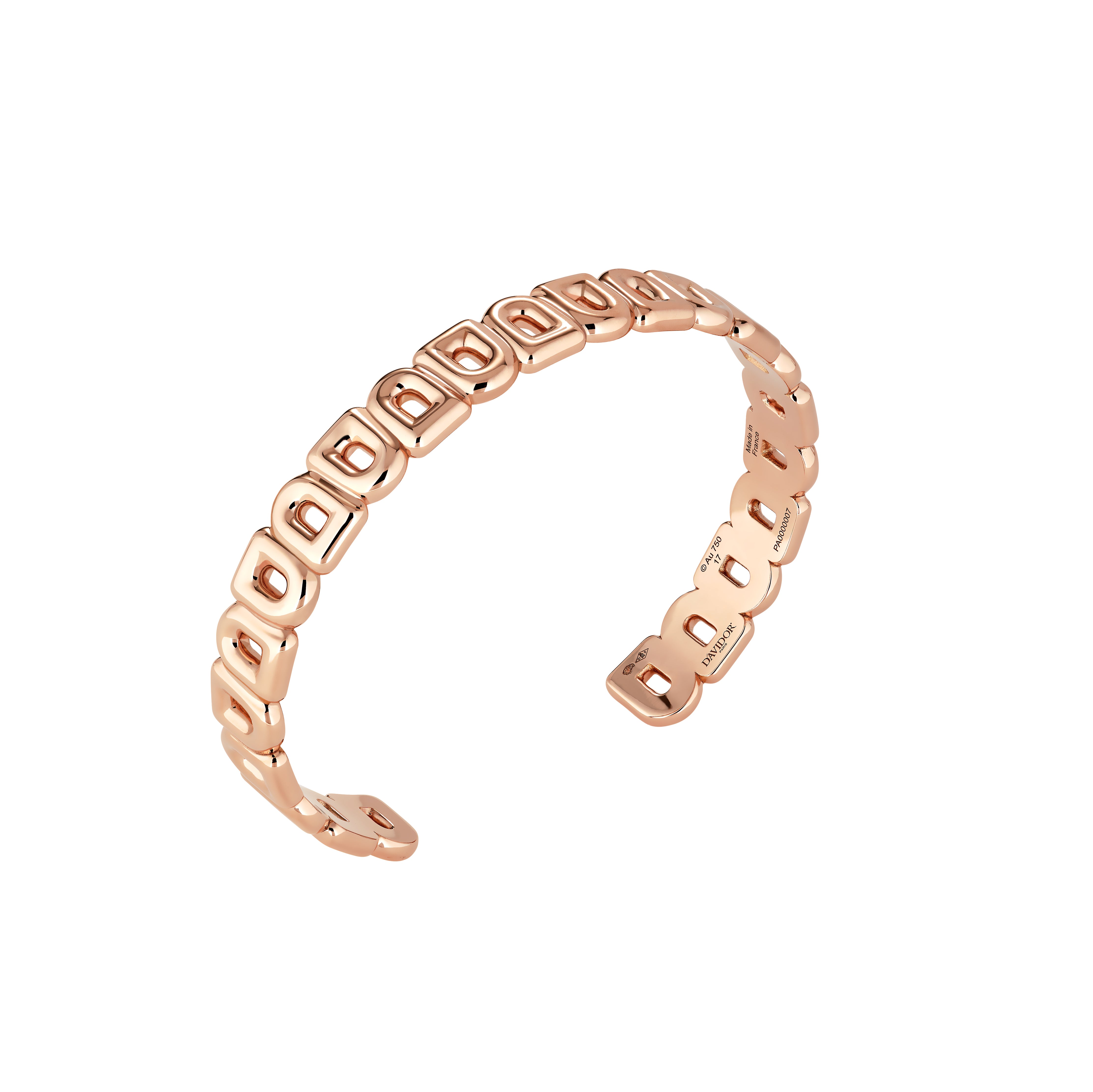 Pop Arc Inverse Bangle MM, 18k Rose Gold - DAVIDOR