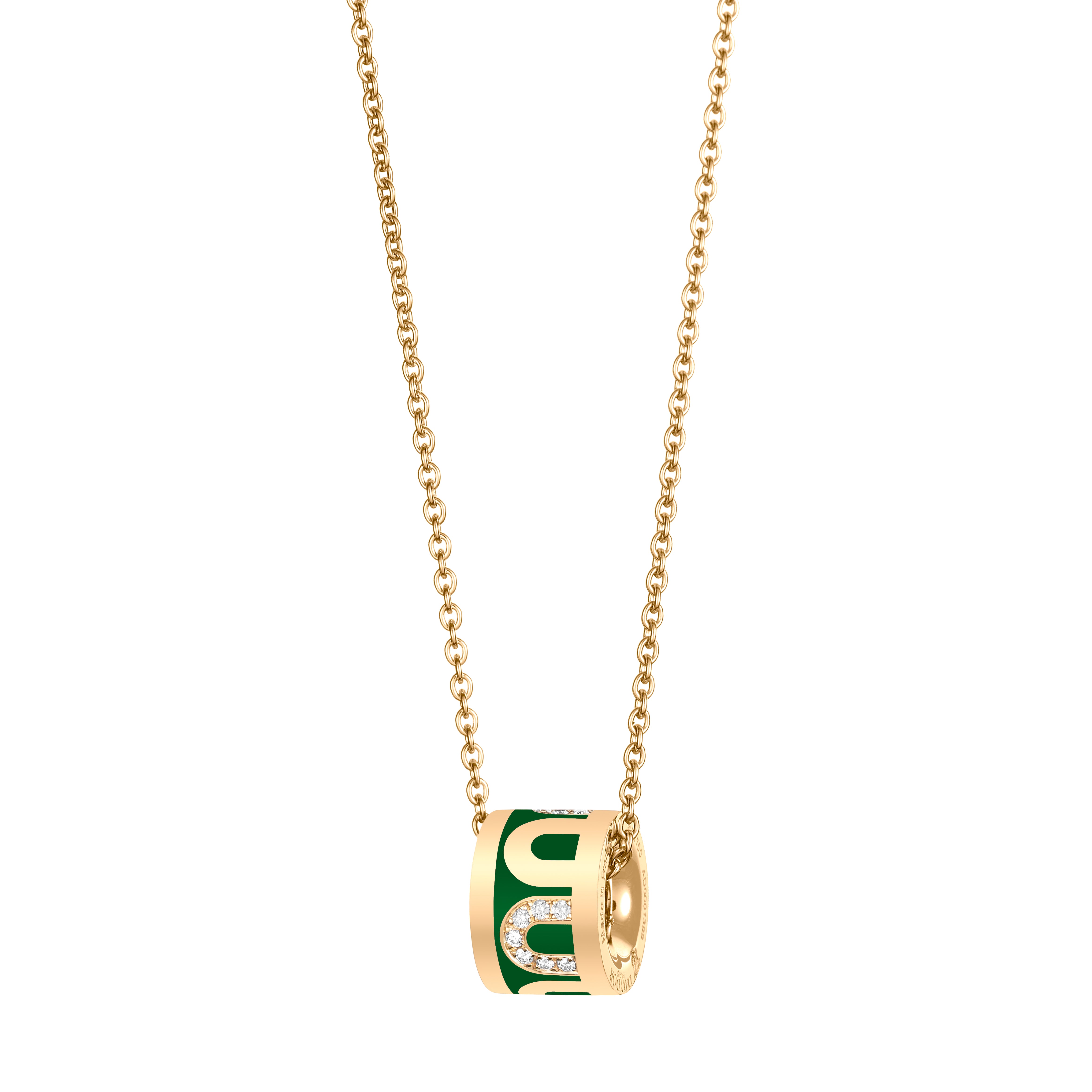 L'Arc de DAVIDOR Bead, 18k Yellow Gold with Lacquered Ceramic and Colonnato Diamonds