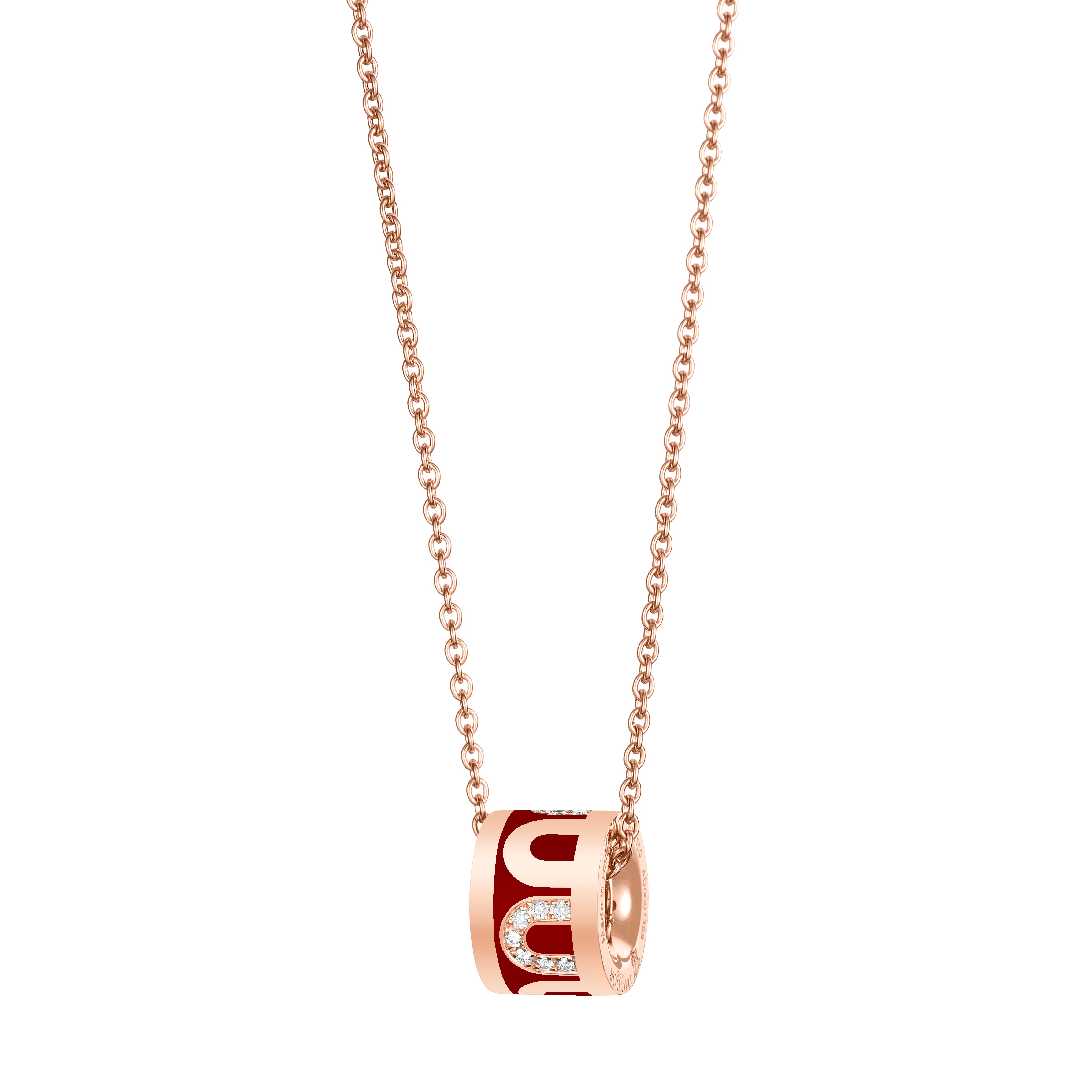 L'Arc de DAVIDOR Bead, 18k Rose Gold with Lacquered Ceramic and Colonnato Diamonds