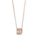 L'Arc de DAVIDOR Bead, 18k Rose Gold with Lacquered Ceramic and Palais Diamonds