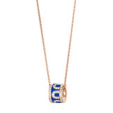 L'Arc de DAVIDOR Bead, 18k Rose Gold with Lacquered Ceramic and Palais Diamonds