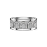 L'Arc de DAVIDOR Ring GM, 18k White Gold with Satin Finish and Arcade Diamonds - DAVIDOR