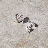 Diamant Sculptural Cufflinks, 18k White Gold with DAVIDOR Arch Cut Diamond and Brilliant Diamonds - DAVIDOR