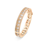 L'Arc Deco Bangle, 18k Rose Gold with DAVIDOR Arch Cut Diamonds and Brilliant Diamonds - DAVIDOR