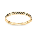 L'Arc de DAVIDOR Bangle PM, 18k Yellow Gold with Lacquered Ceramic and Colonnato Diamonds - DAVIDOR
