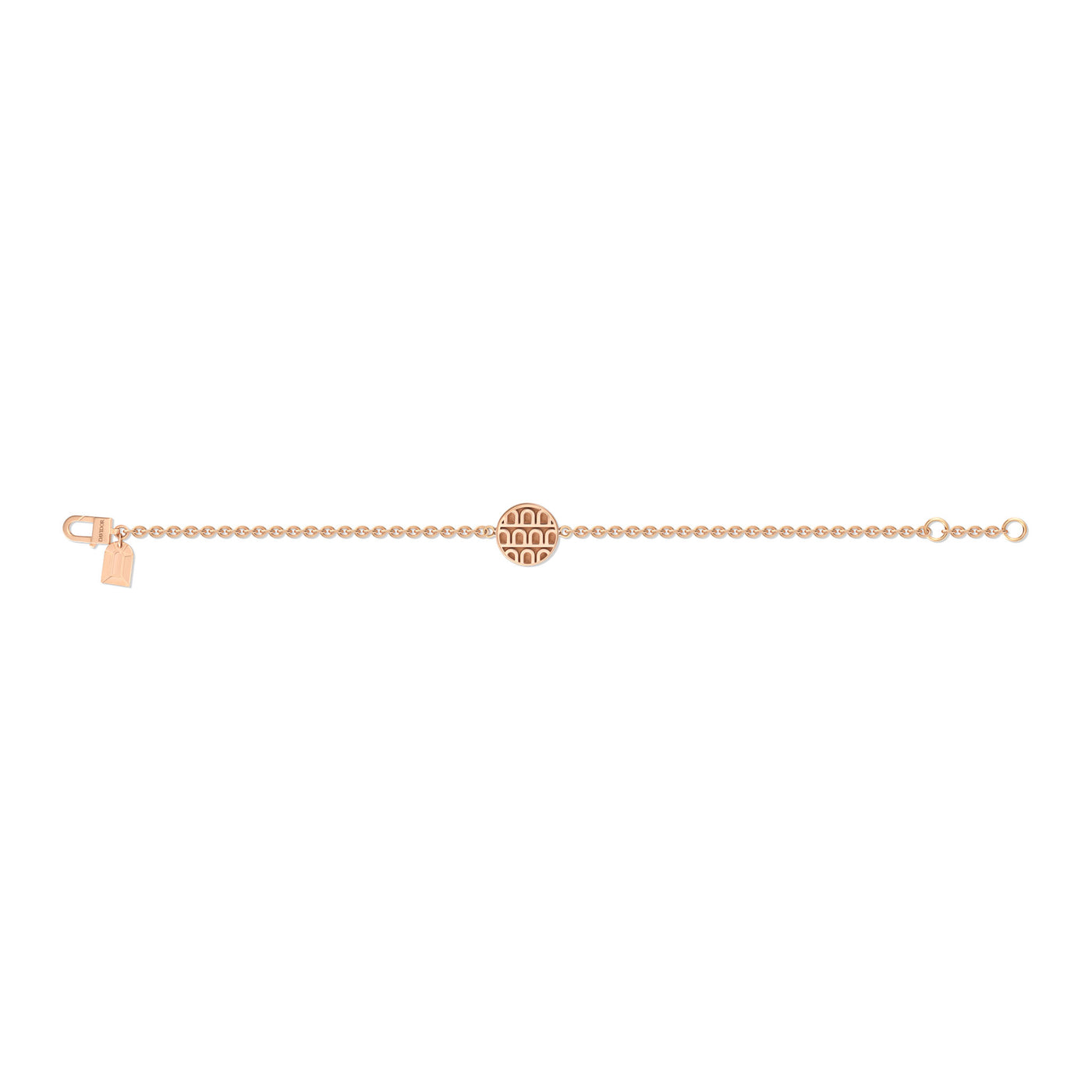 L'Arc de DAVIDOR Mini Element, 18k Rose Gold with Satin Finish on Chain Bracelet - DAVIDOR