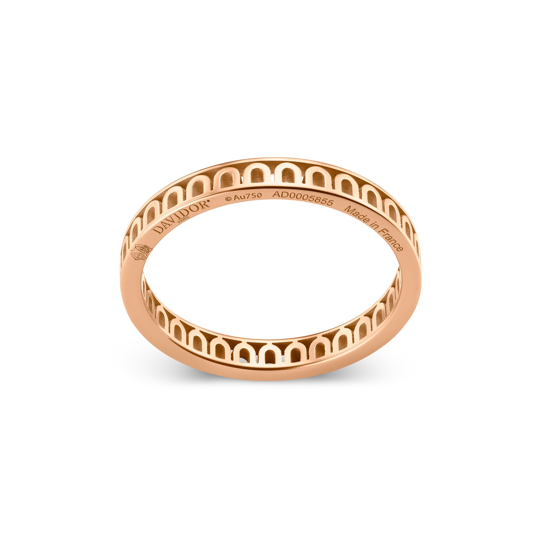 L'Arc Treille Ring PM, 18k Rose Gold - DAVIDOR
