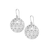 L'arc de DAVIDOR Pendant Earring PM, 18k White Gold with Satin Finish - DAVIDOR