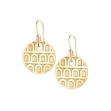 L'Arc de DAVIDOR Pendant Earring PM, 18k Yellow Gold with Satin Finish - DAVIDOR