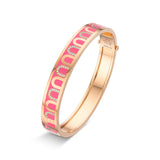 L'Arc de DAVIDOR Bangle MM, 18k Rose Gold with Lacquered Ceramic and Colonnato Diamonds - DAVIDOR