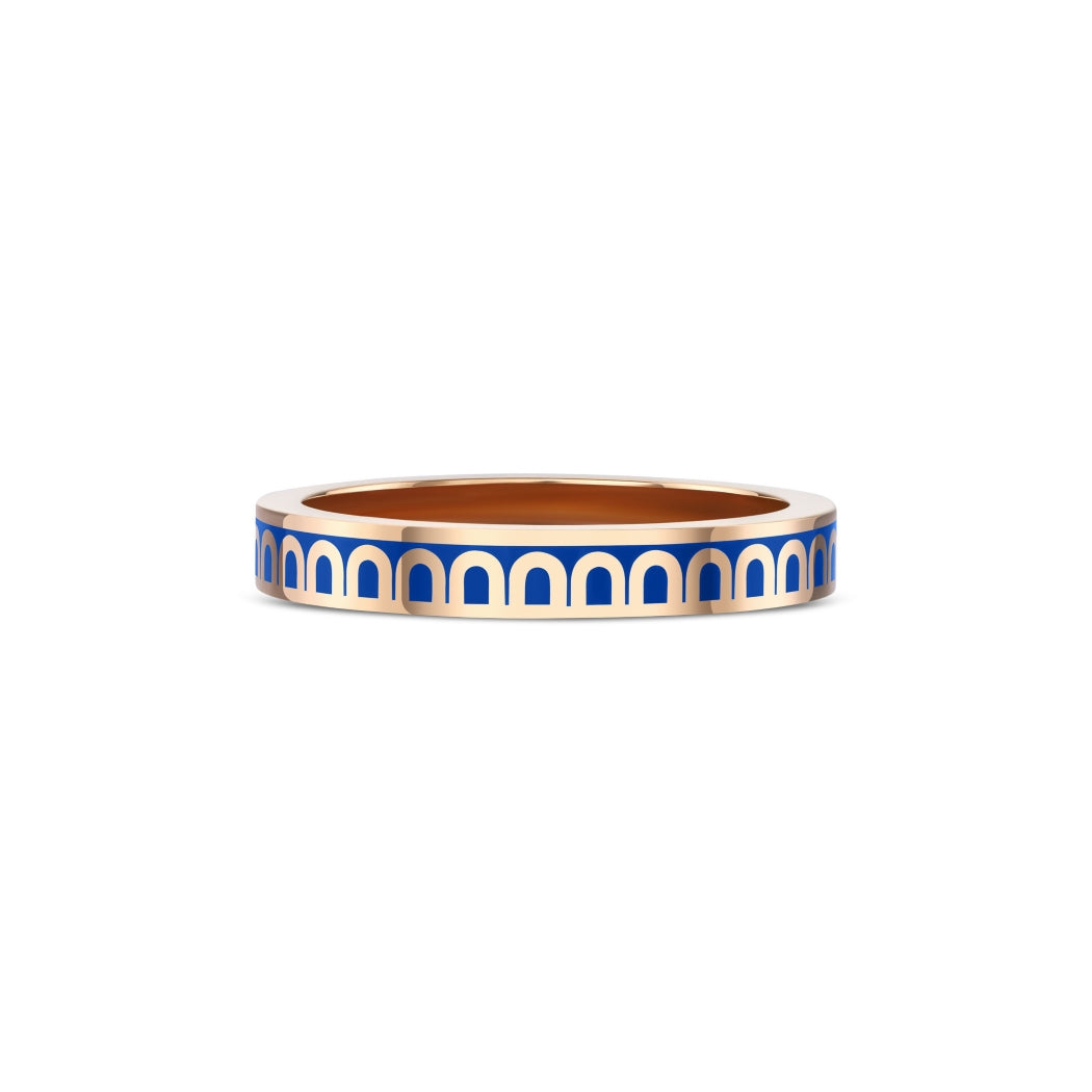 L'Arc de DAVIDOR Ring PM, 18k Rose Gold with Riviera Lacquered Ceramic - DAVIDOR