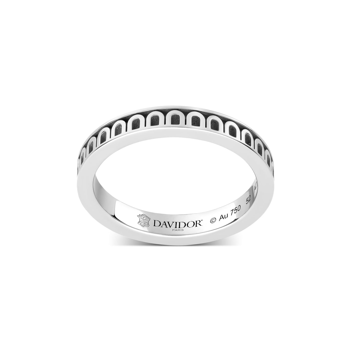 L'Arc de DAVIDOR Ring PM, 18k White Gold with Satin Finish - DAVIDOR