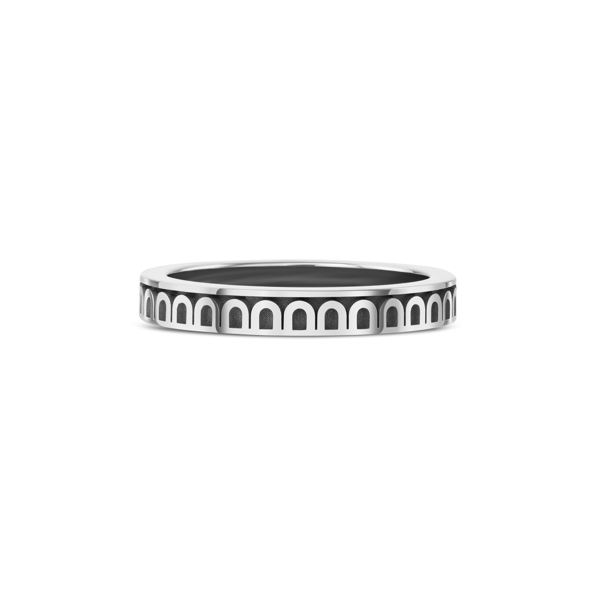 L'Arc de DAVIDOR Ring PM, 18k White Gold with Satin Finish - DAVIDOR