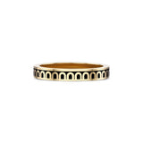 L'Arc de DAVIDOR Ring PM, 18k Yellow Gold with Caviar Lacquered Ceramic - DAVIDOR