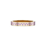 L'Arc de DAVIDOR Ring PM, 18k Yellow Gold with Lavande Lacquered Ceramic - DAVIDOR