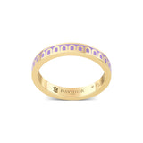 L'Arc de DAVIDOR Ring PM, 18k Yellow Gold with Lavande Lacquered Ceramic - DAVIDOR