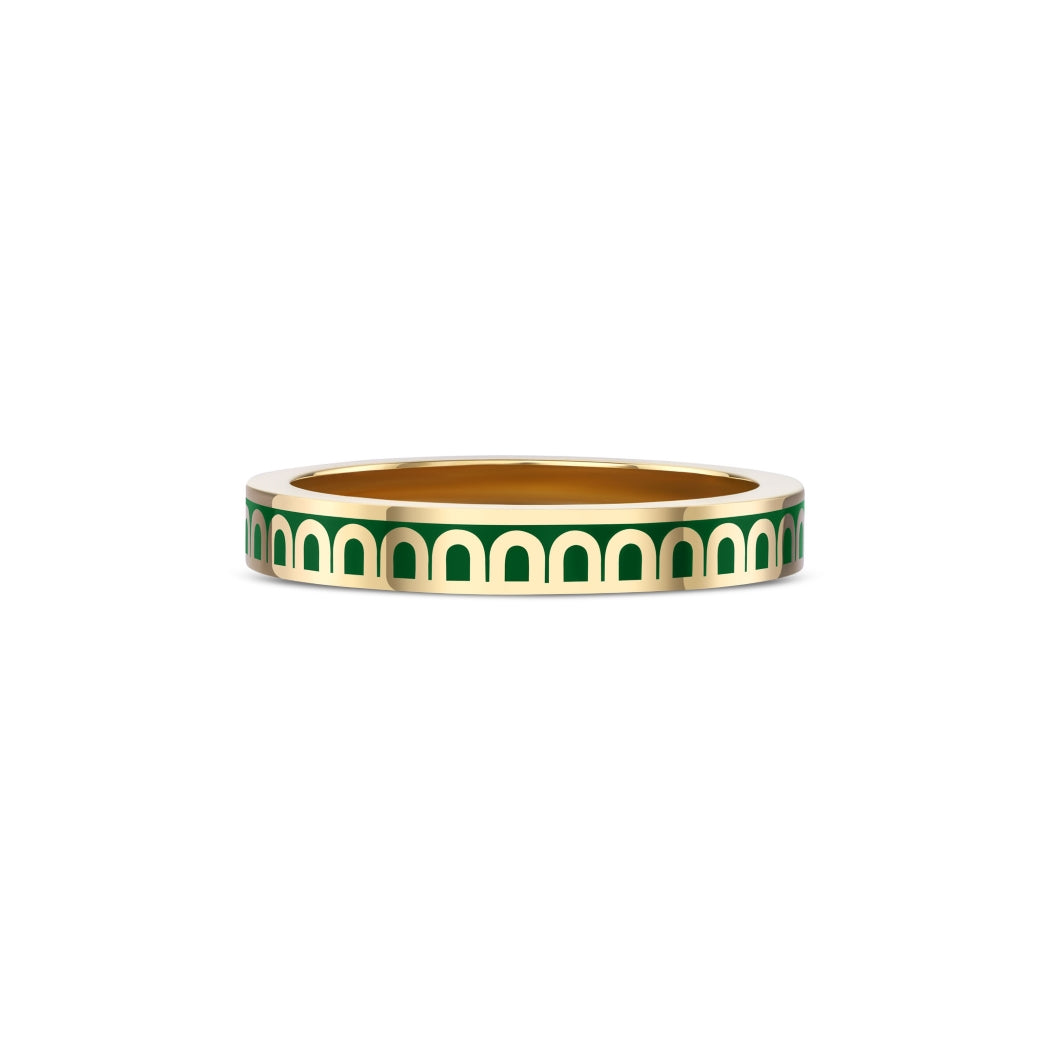 L'Arc de DAVIDOR Ring PM, 18k Yellow Gold with Palais Royal Lacquered Ceramic - DAVIDOR