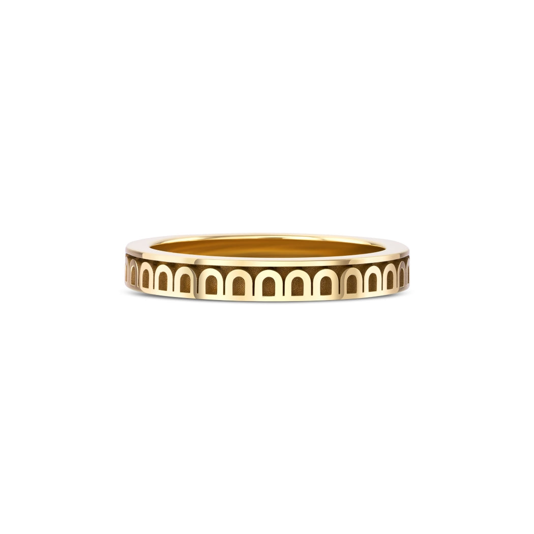 L'Arc de DAVIDOR Ring PM, 18k Yellow Gold with Satin Finish - DAVIDOR