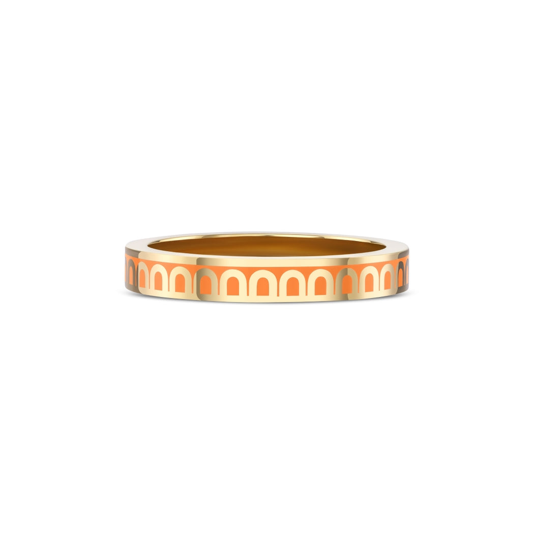 L'Arc de DAVIDOR Ring PM, 18k Yellow Gold with Zeste Lacquered Ceramic - DAVIDOR