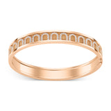 L'Arc de DAVIDOR Bangle MM, 18k Rose Gold with Satin Finish and Arcade Diamonds - DAVIDOR