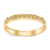 L'Arc de DAVIDOR Bangle MM, 18k Yellow Gold with Satin Finish and Arcade Diamonds - DAVIDOR