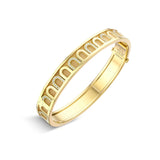 L'Arc de DAVIDOR Bangle MM, 18k Yellow Gold with Satin Finish and Colonnato Diamonds - DAVIDOR