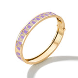 L'Arc de DAVIDOR Bangle MM, 18k Yellow Gold with Lacquered Ceramic and Arcade Diamonds - DAVIDOR