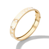 L'Arc de DAVIDOR Bangle MM, 18k Yellow Gold with Lacquered Ceramic - DAVIDOR