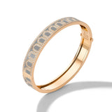 L'Arc de DAVIDOR Bangle MM, 18k Rose Gold with Lacquered Ceramic and Palais Diamonds - DAVIDOR