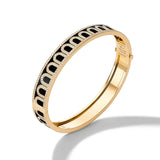 L'Arc de DAVIDOR Bangle MM, 18k Yellow Gold with Lacquered Ceramic and Palais Diamonds - DAVIDOR