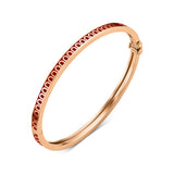 L'Arc de DAVIDOR Bangle Mini, 18k Rose Gold with Lacquered Ceramic - DAVIDOR