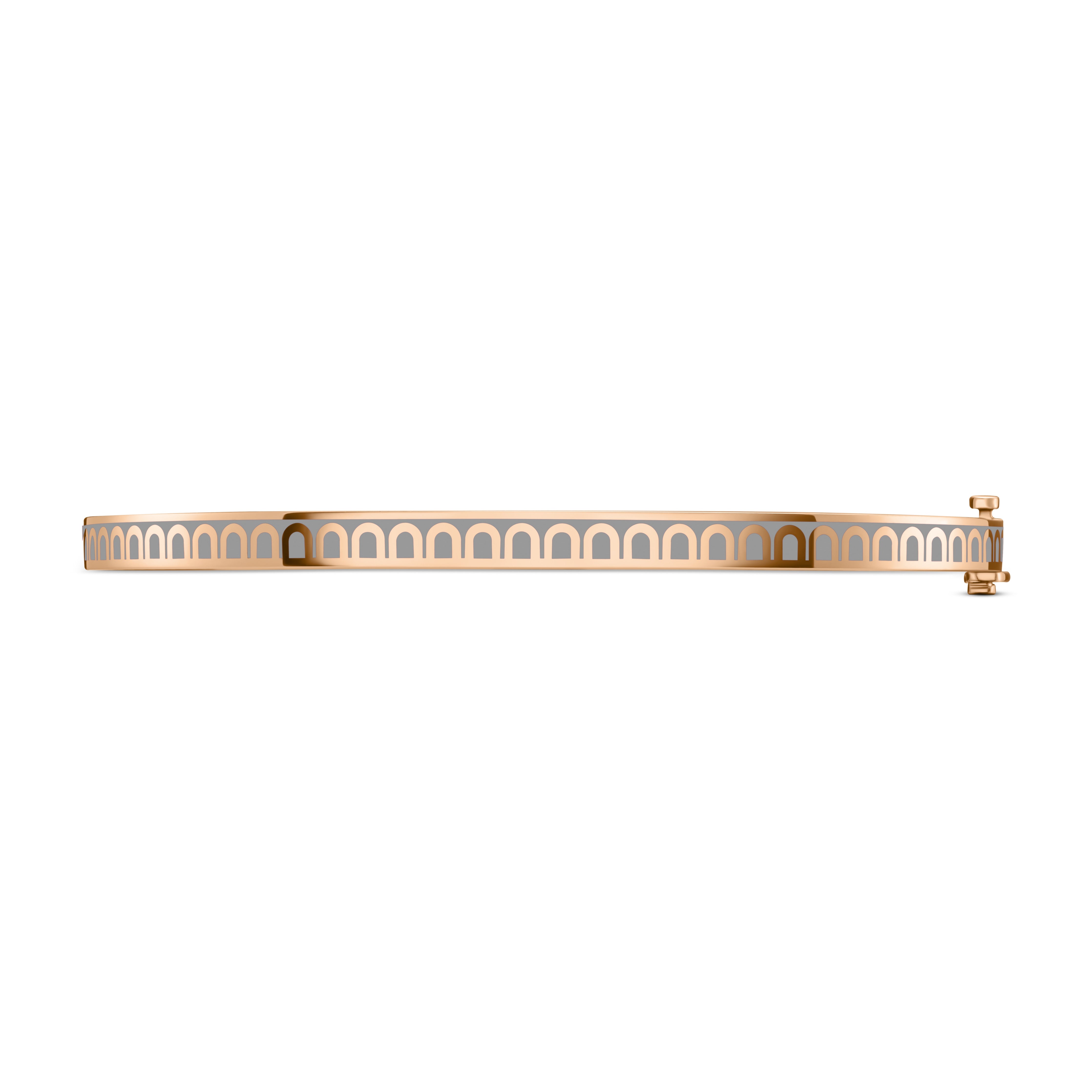 L'Arc de DAVIDOR Bangle Mini, 18k Rose Gold with Lacquered Ceramic - DAVIDOR