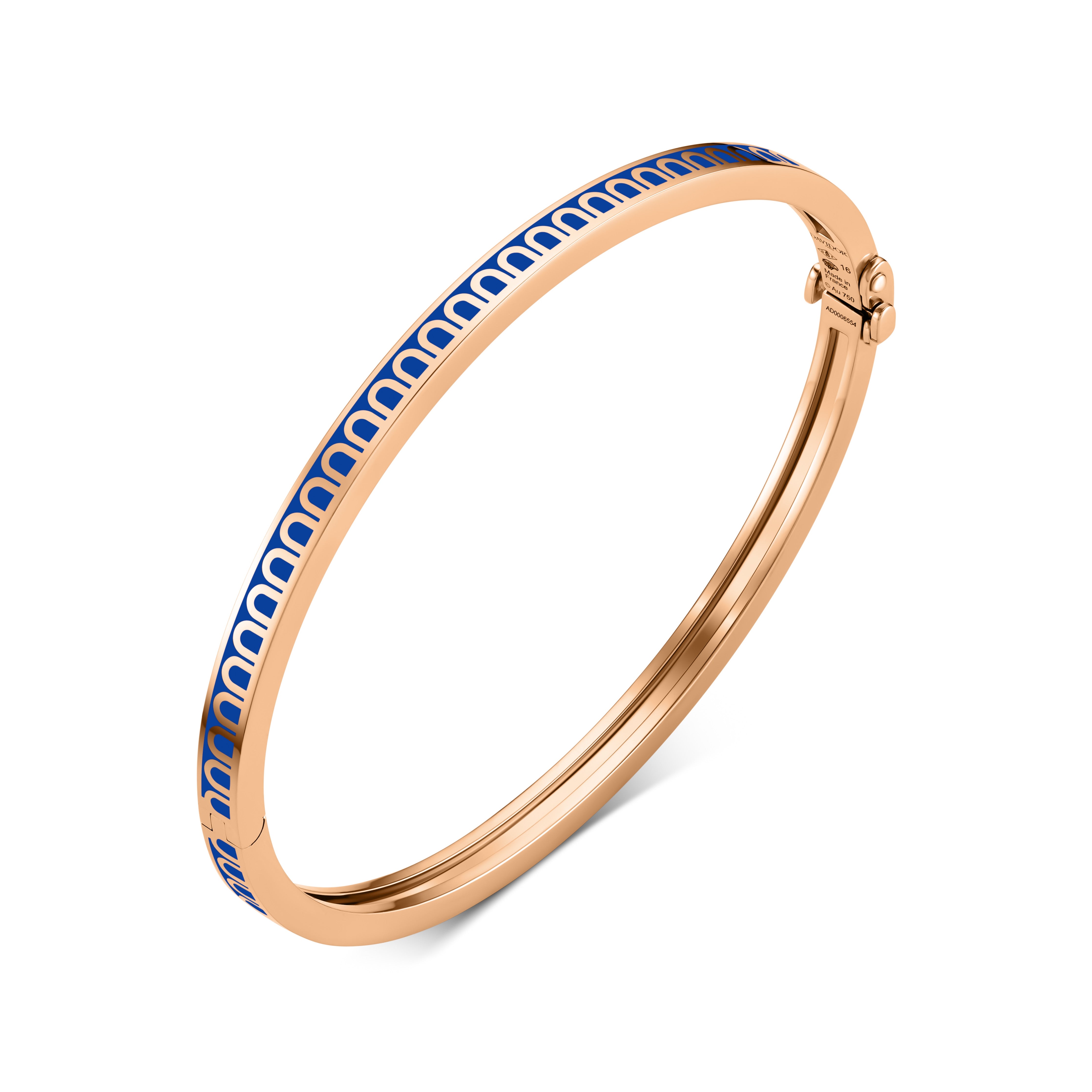 L'Arc de DAVIDOR Bangle Mini, 18k Rose Gold with Lacquered Ceramic - DAVIDOR
