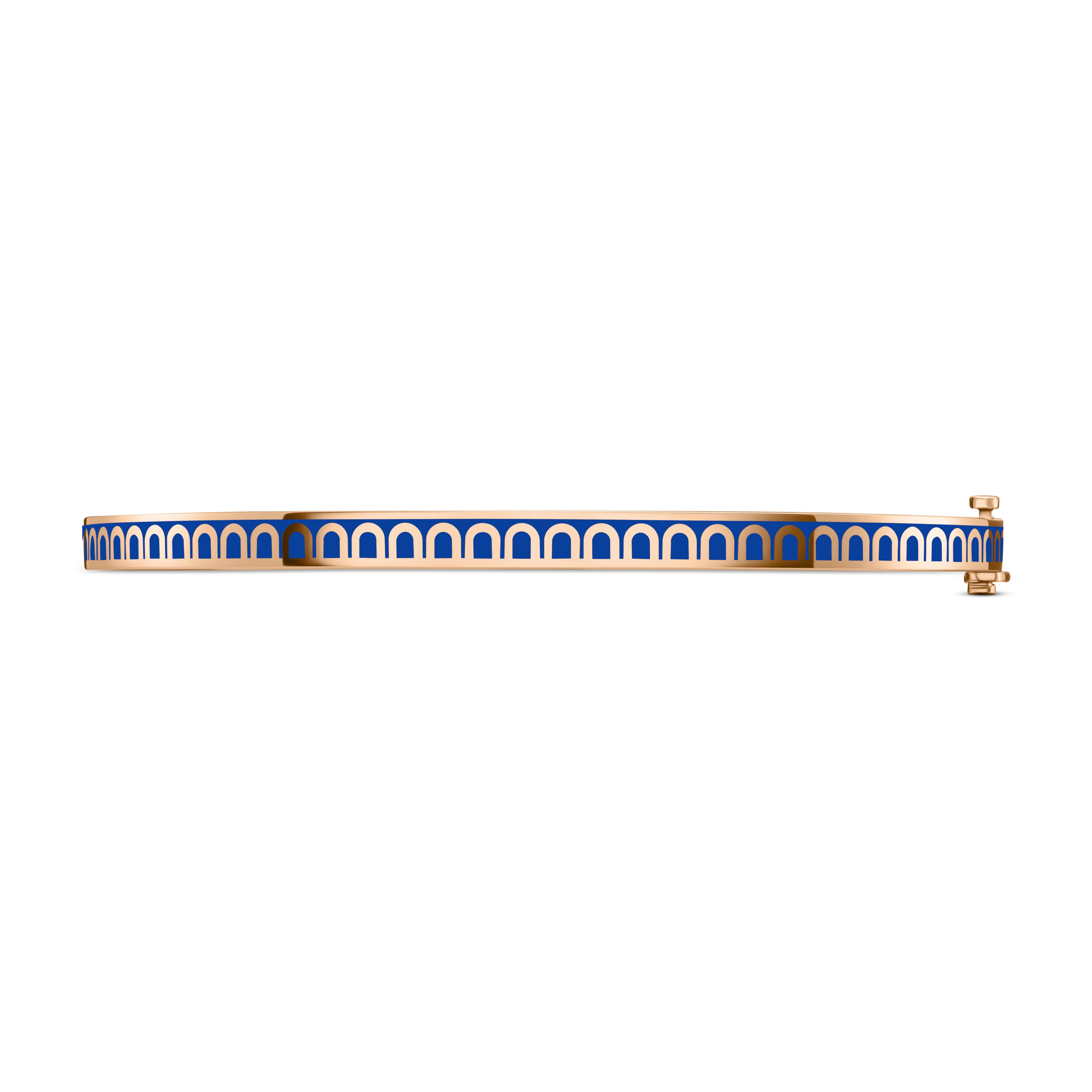 L'Arc de DAVIDOR Bangle Mini, 18k Rose Gold with Lacquered Ceramic - DAVIDOR
