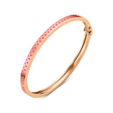 L'Arc de DAVIDOR Bangle Mini, 18k Rose Gold with Lacquered Ceramic - DAVIDOR