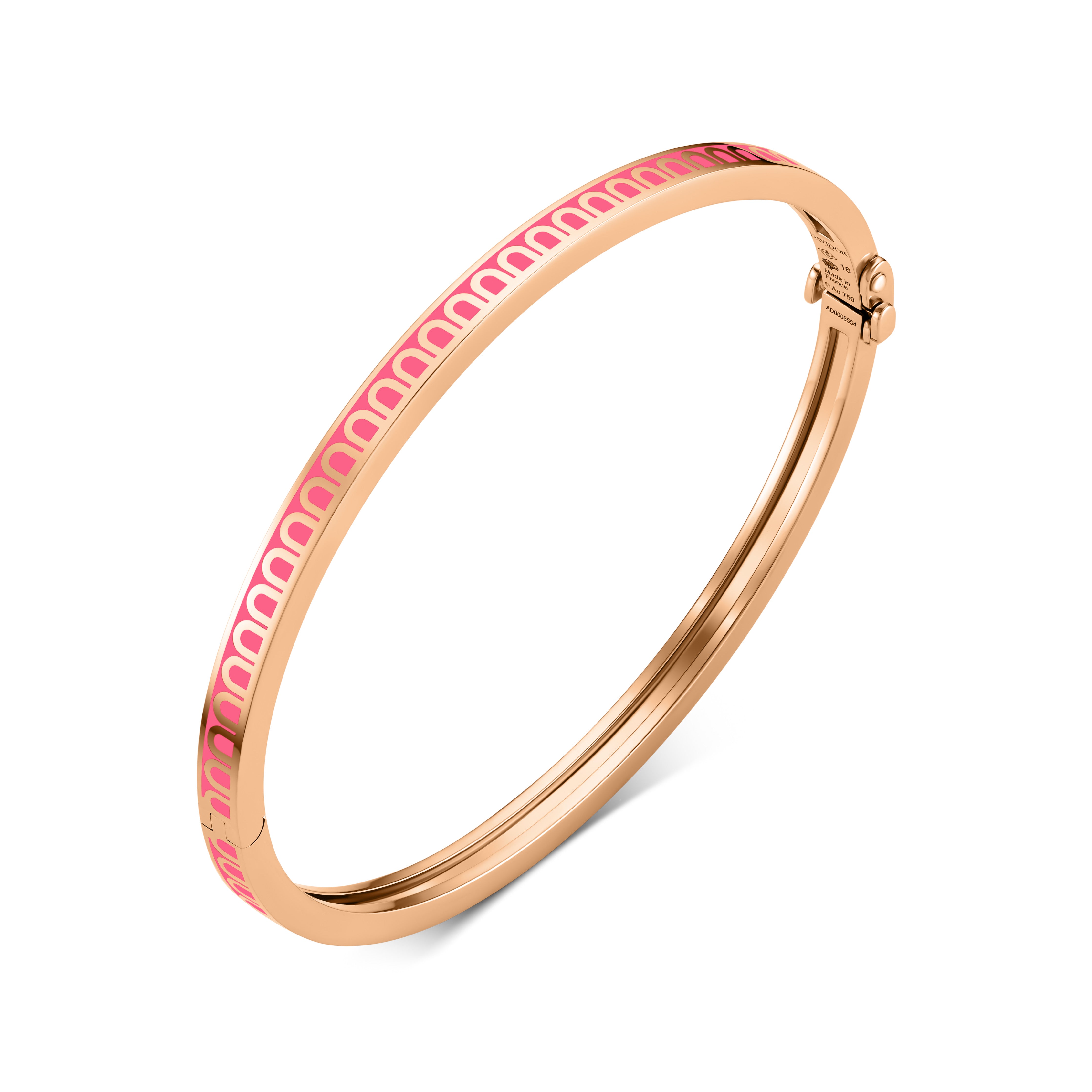L'Arc de DAVIDOR Bangle Mini, 18k Rose Gold with Lacquered Ceramic - DAVIDOR