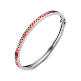 L'Arc de DAVIDOR Bangle Mini, 18k White Gold with Lacquered Ceramic - DAVIDOR