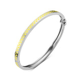 L'Arc de DAVIDOR Bangle Mini, 18k White Gold with Lacquered Ceramic - DAVIDOR