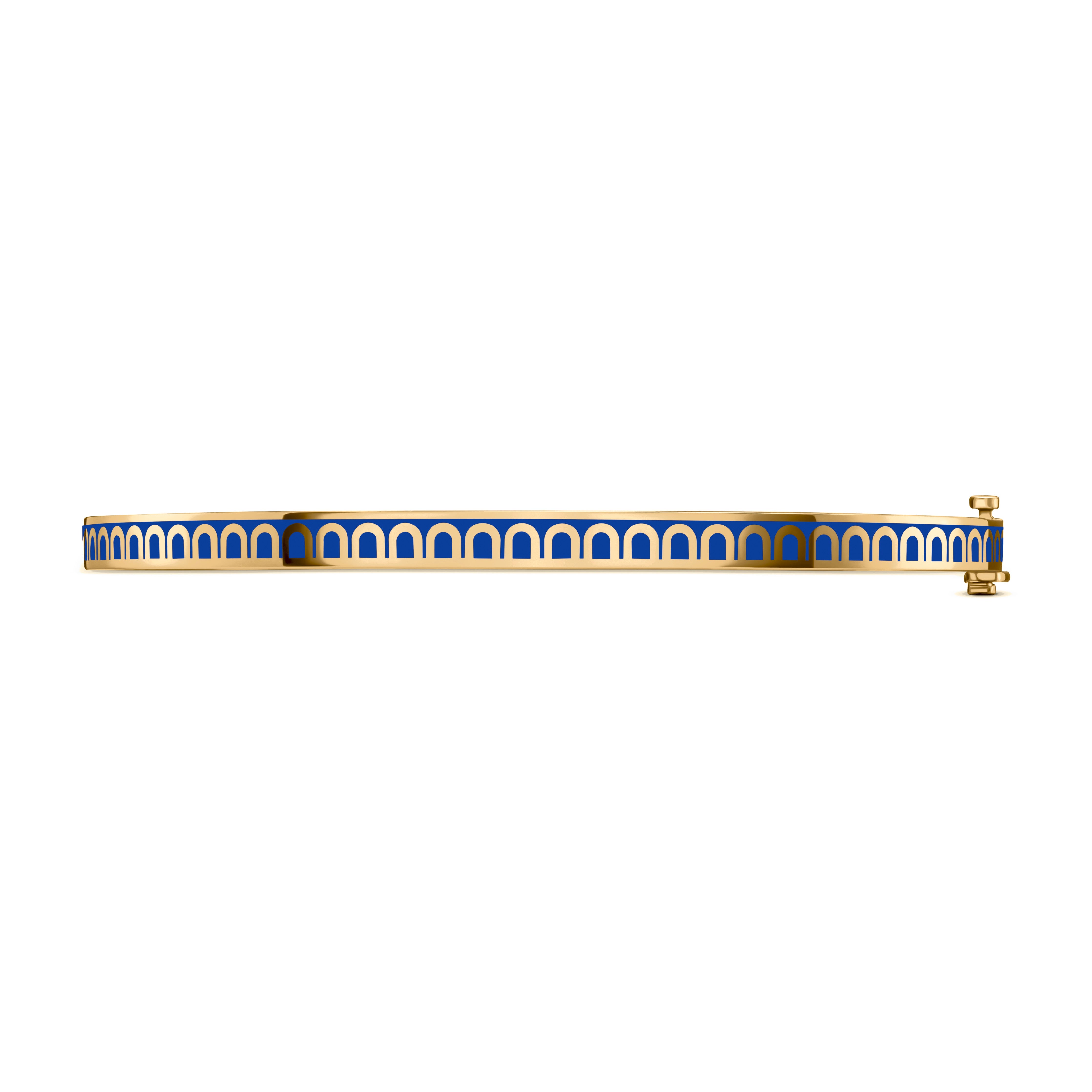 L'Arc de DAVIDOR Bangle Mini, 18k Yellow Gold with Lacquered Ceramic - DAVIDOR