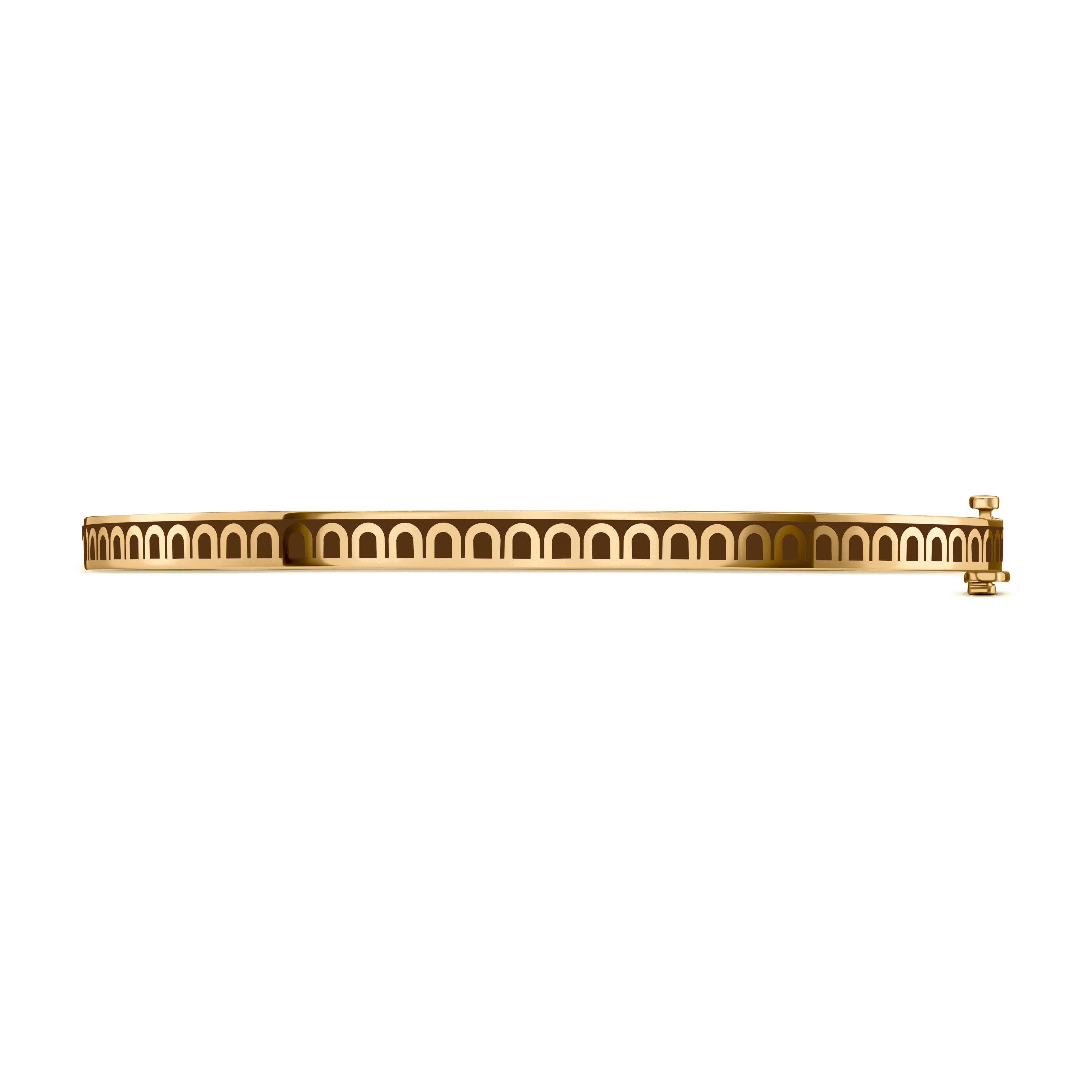 L'Arc de DAVIDOR Bangle Mini, 18k Yellow Gold with Lacquered Ceramic - DAVIDOR