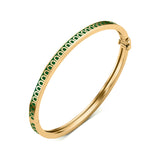 L'Arc de DAVIDOR Bangle Mini, 18k Yellow Gold with Lacquered Ceramic - DAVIDOR