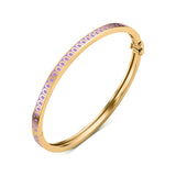 L'Arc de DAVIDOR Bangle Mini, 18k Yellow Gold with Lacquered Ceramic - DAVIDOR