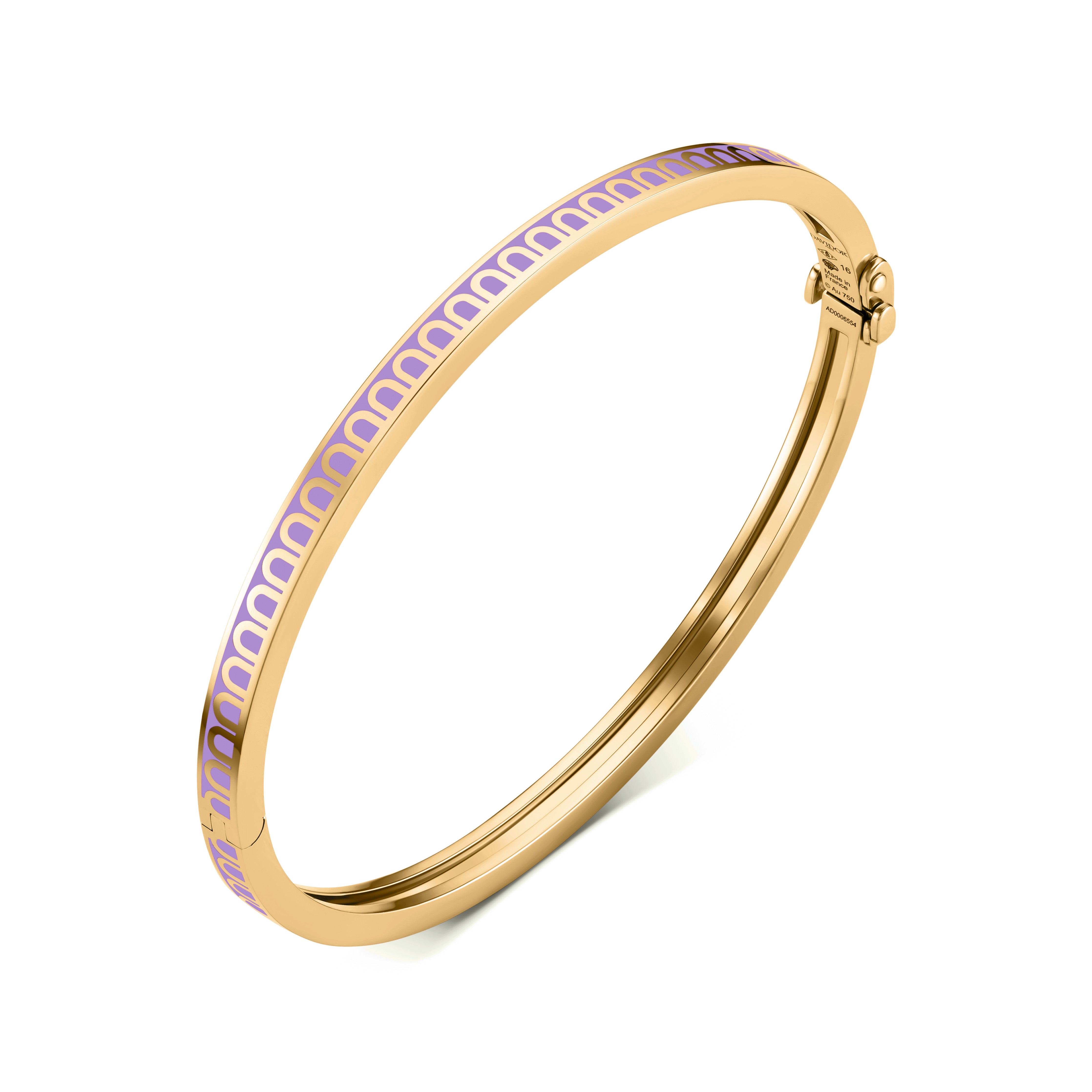L'Arc de DAVIDOR Bangle Mini, 18k Yellow Gold with Lacquered Ceramic - DAVIDOR