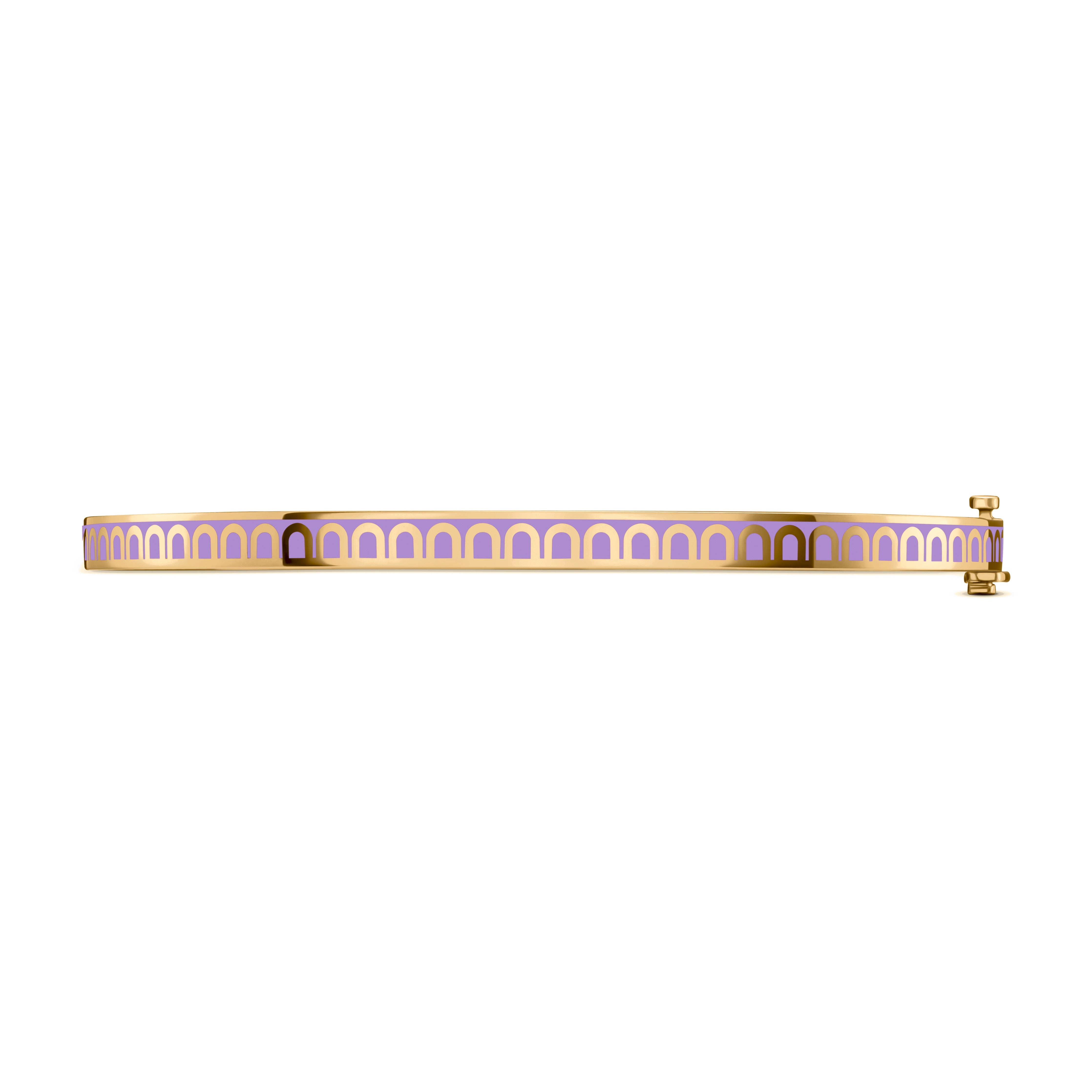 L'Arc de DAVIDOR Bangle Mini, 18k Yellow Gold with Lacquered Ceramic - DAVIDOR