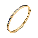 L'Arc de DAVIDOR Bangle Mini, 18k Yellow Gold with Lacquered Ceramic - DAVIDOR