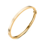 L'Arc de DAVIDOR Bangle Mini, 18k Yellow Gold with Lacquered Ceramic - DAVIDOR