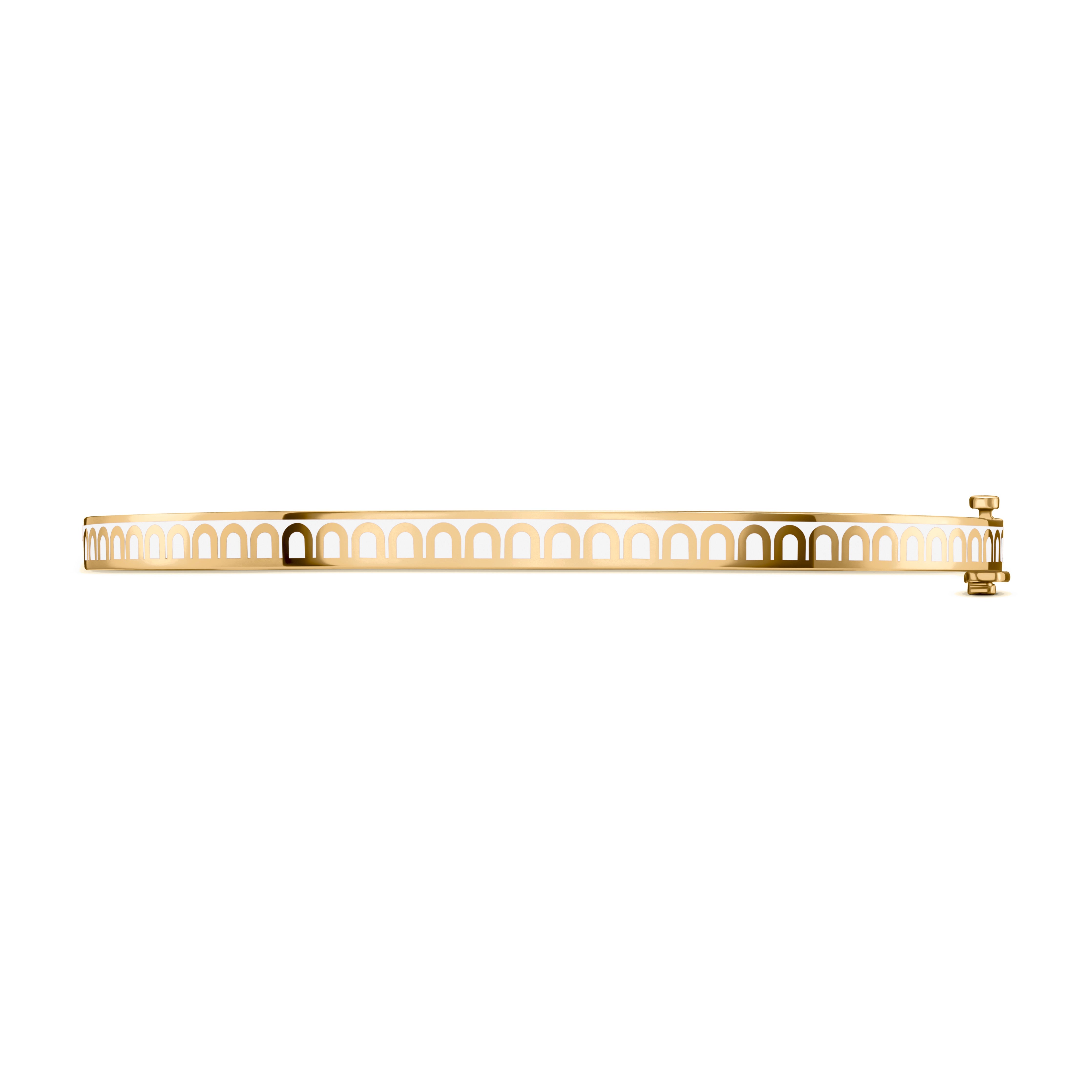 L'Arc de DAVIDOR Bangle Mini, 18k Yellow Gold with Lacquered Ceramic - DAVIDOR