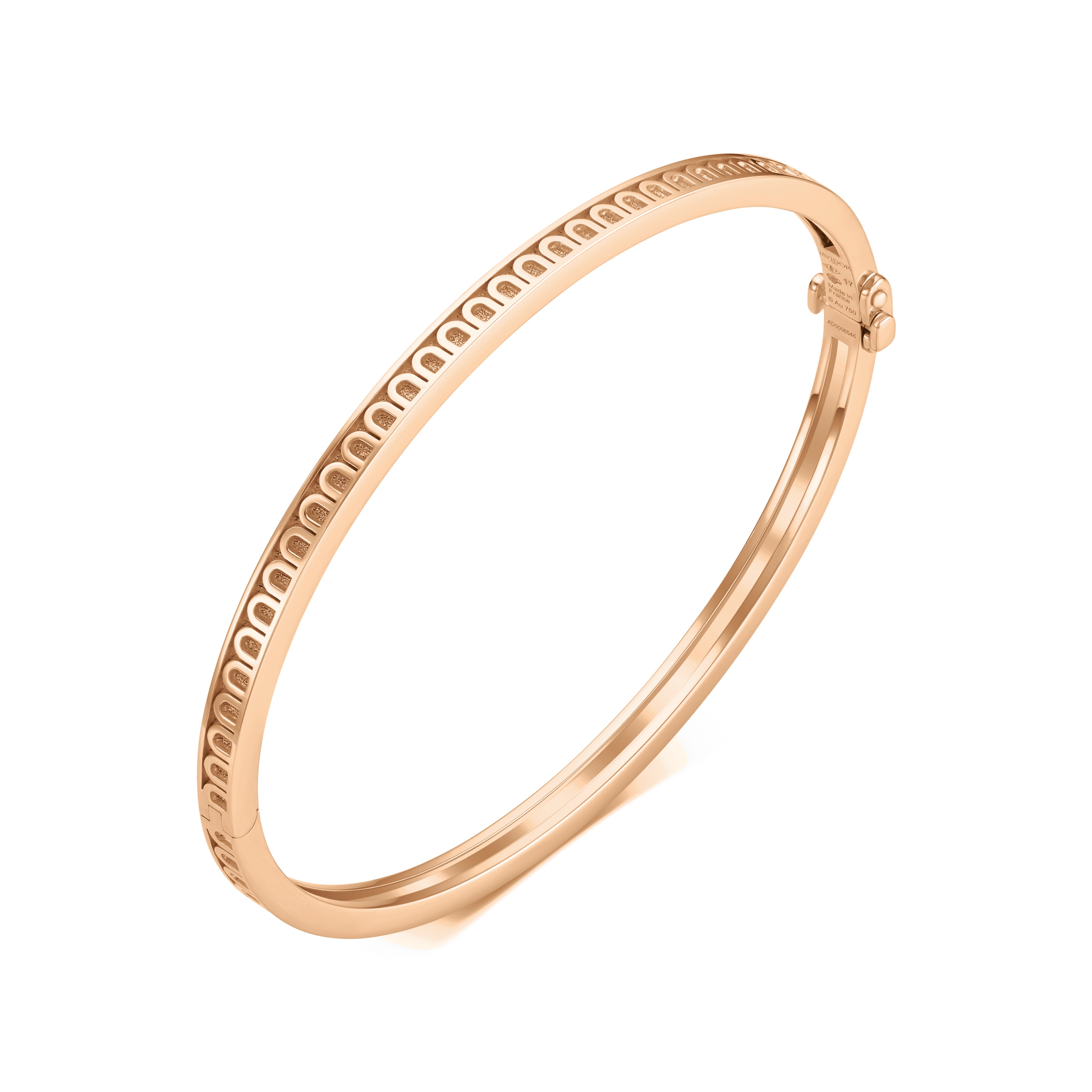 L'Arc de DAVIDOR Bangle Mini, 18k Rose Gold with Satin Finish - DAVIDOR