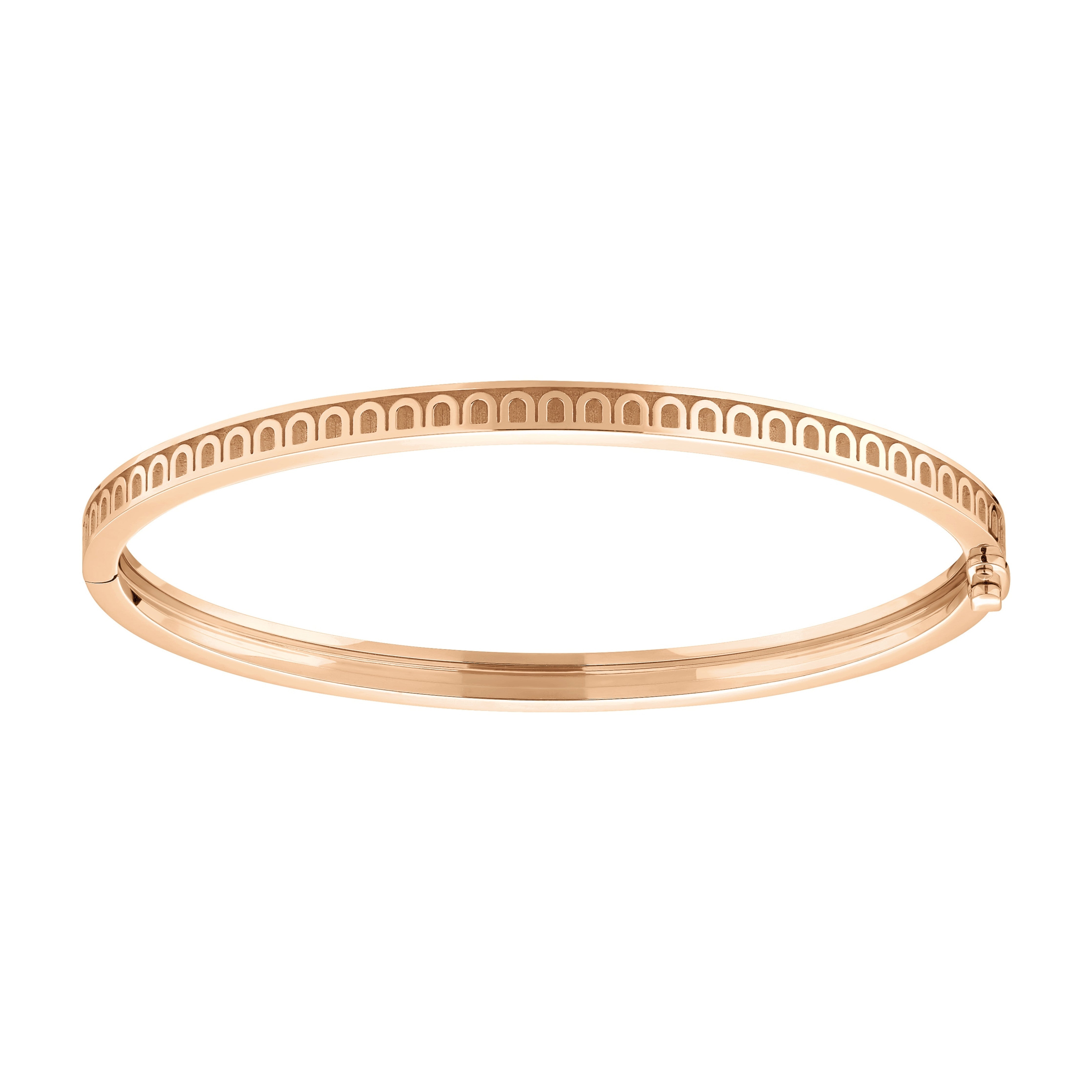 L'Arc de DAVIDOR Bangle Mini, 18k Rose Gold with Satin Finish - DAVIDOR