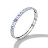 L'Arc de DAVIDOR Bangle PM, 18k White Gold with Lacquered Ceramic - DAVIDOR